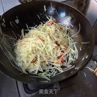 酸辣土豆丝的做法步骤:10