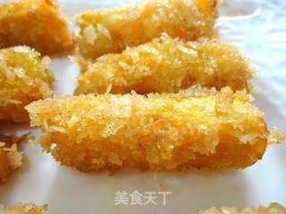 黄金南瓜条的做法步骤:12