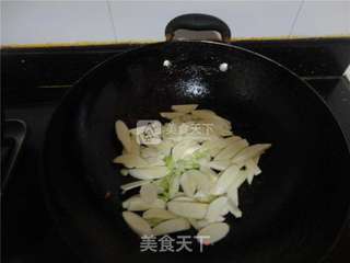 茭白炒肉片的做法步骤:4