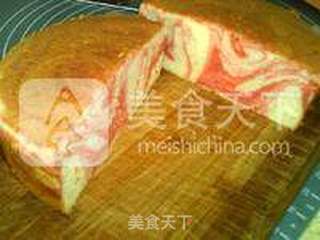 红曲大理石戚风蛋糕的做法步骤:27
