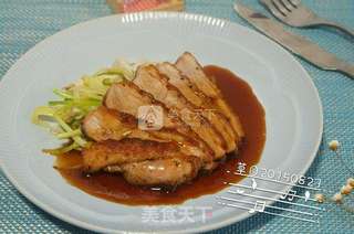 治部煮风味鸭胸肉的做法步骤:12