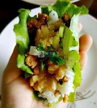 营养美味生菜包饭的做法步骤:6
