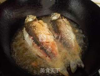 秘制醋炖鲫鱼的做法步骤:5