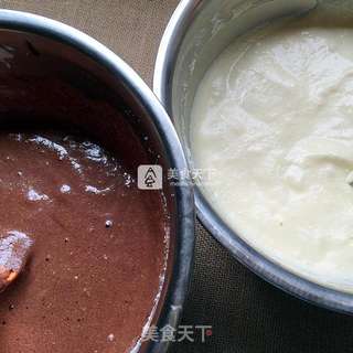 斑马纹戚风蛋糕的做法步骤：10