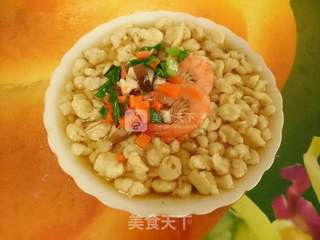 大虾珍珠疙瘩汤的做法步骤:13