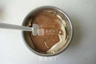 红糖可可戚风的做法步骤:7