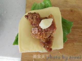 香辣鸡腿堡的做法步骤:13