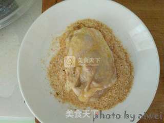 香辣鸡腿堡的做法步骤:6