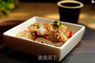 蒜蓉粉丝蒸龙利鱼的做法步骤:14