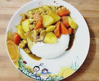 鸡肉咖喱饭的做法步骤:17