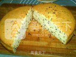 芝麻蜂糖戚风蛋糕的做法步骤:24