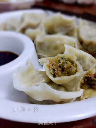 猪肉豇豆馅水饺的做法步骤:14
