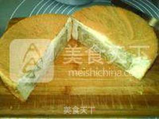 抹茶大理石戚风蛋糕的做法步骤:26