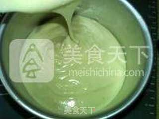 抹茶大理石戚风蛋糕的做法步骤:17