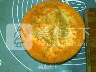 抹茶大理石戚风蛋糕的做法步骤:25