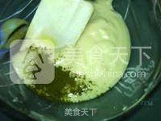 抹茶大理石戚风蛋糕的做法步骤:15