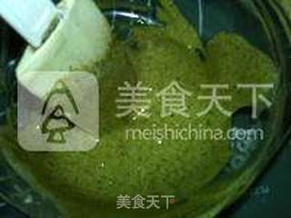 抹茶大理石戚风蛋糕的做法步骤:16