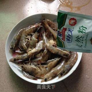 孜然烤串虾的做法步骤:2