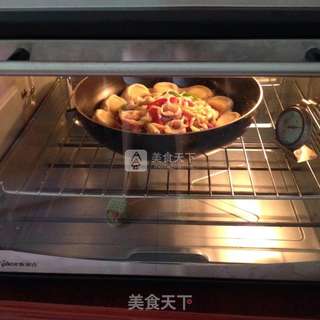 芝心海鲜披萨的做法步骤:12