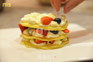 家里没有烤箱也可以做出颜值爆表的【柠香 Pancake！】的做法步骤：7