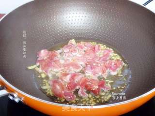 豆角炒肉的做法步骤:3