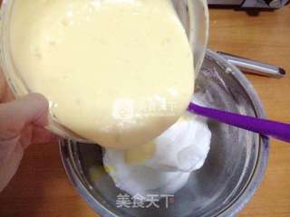 橙香戚风蛋糕的做法步骤:15
