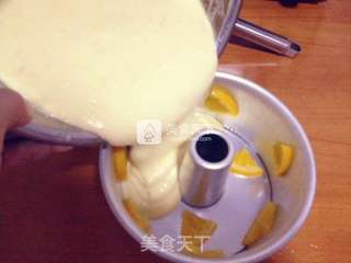 橙香戚风蛋糕的做法步骤:16