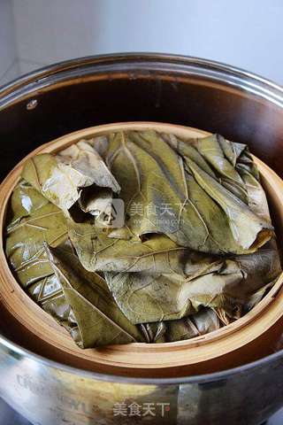 让排骨变得清爽滑嫩【荷叶蒸排骨】的做法步骤:7