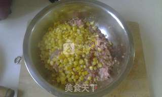 玉米猪肉小烤饼的做法步骤:3