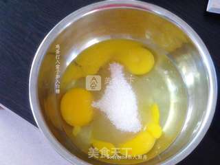 南瓜海绵蛋糕的做法步骤:4