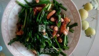 鱿鱼须炒韭菜的做法步骤:15