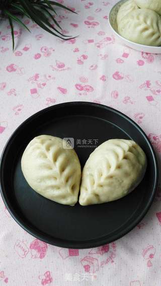 萝卜叶包子的做法步骤:13