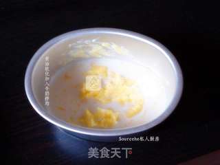 南瓜海绵蛋糕的做法步骤:3