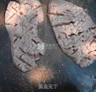 辣椒蒜苗炒猪腰的做法步骤:3