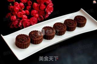 巧克力凤梨月饼的做法步骤:7