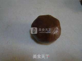 巧克力凤梨月饼的做法步骤:5