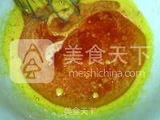 西红柿戚风蛋糕的做法步骤:4
