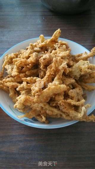 干炸椒盐蘑菇的做法步骤:11