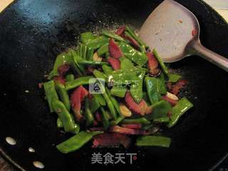 腊肉炒豆角的做法步骤:9