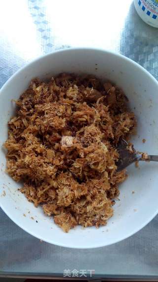 自制花生肉松饼的做法步骤:2