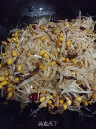 肉炒疙瘩豆的做法步骤:10