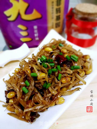 肉炒疙瘩豆的做法步骤:13