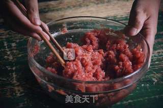白菜牛肉包的做法步骤:6