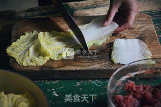 白菜牛肉包的做法步骤:8