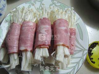 培根金针菇卷的做法步骤:5