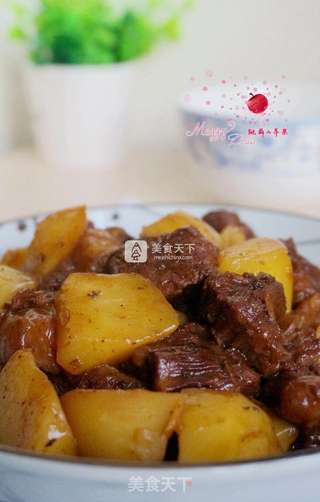 牛腩烧土豆的做法步骤:10