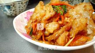 东北那旮旯的锅包肉的做法步骤:16