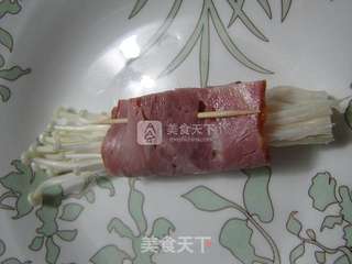 培根金针菇卷的做法步骤:4