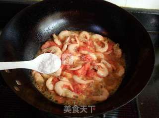 番茄烩海虾的做法步骤:9