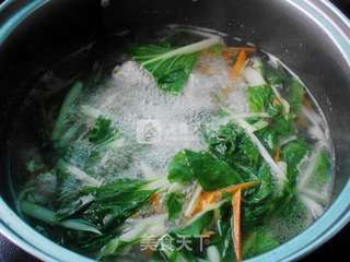 小白菜肉丸汤的做法步骤:9